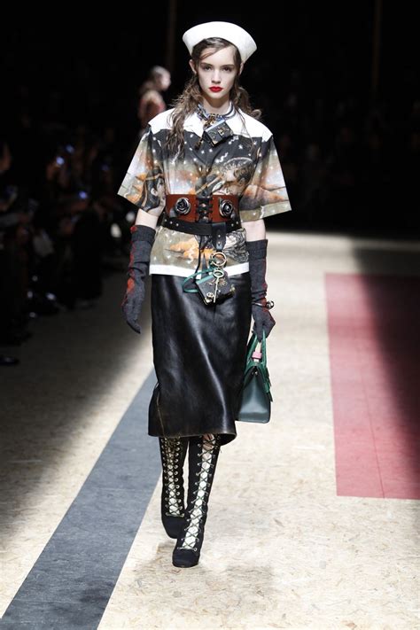 milan fashion week 2016 prada photos|Prada Sends Out World Travelers For Fall 2016 .